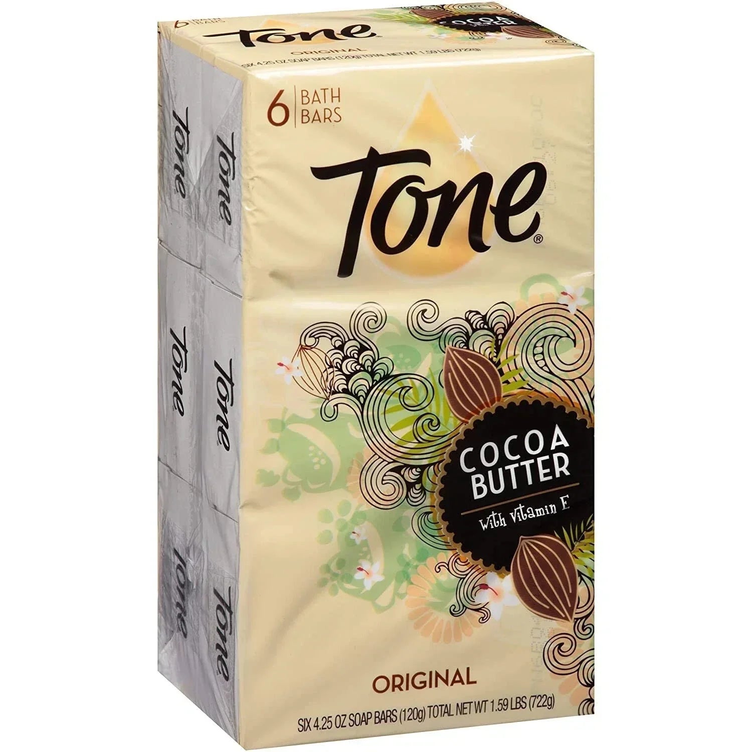 Tone Bath Bar Soap with Cocoa Butter and Vitamin E